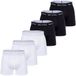 Marc O'Polo Boxershorts 6-PACK BOXER Set van 6 - Wit/Zwart - Effen - Katoen/Elastaan - XXL