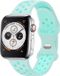 Strap-it Classic Sportbandje - Turquoise - Siliconen - Geschikt voor Apple Watch 38/40/41/42mm