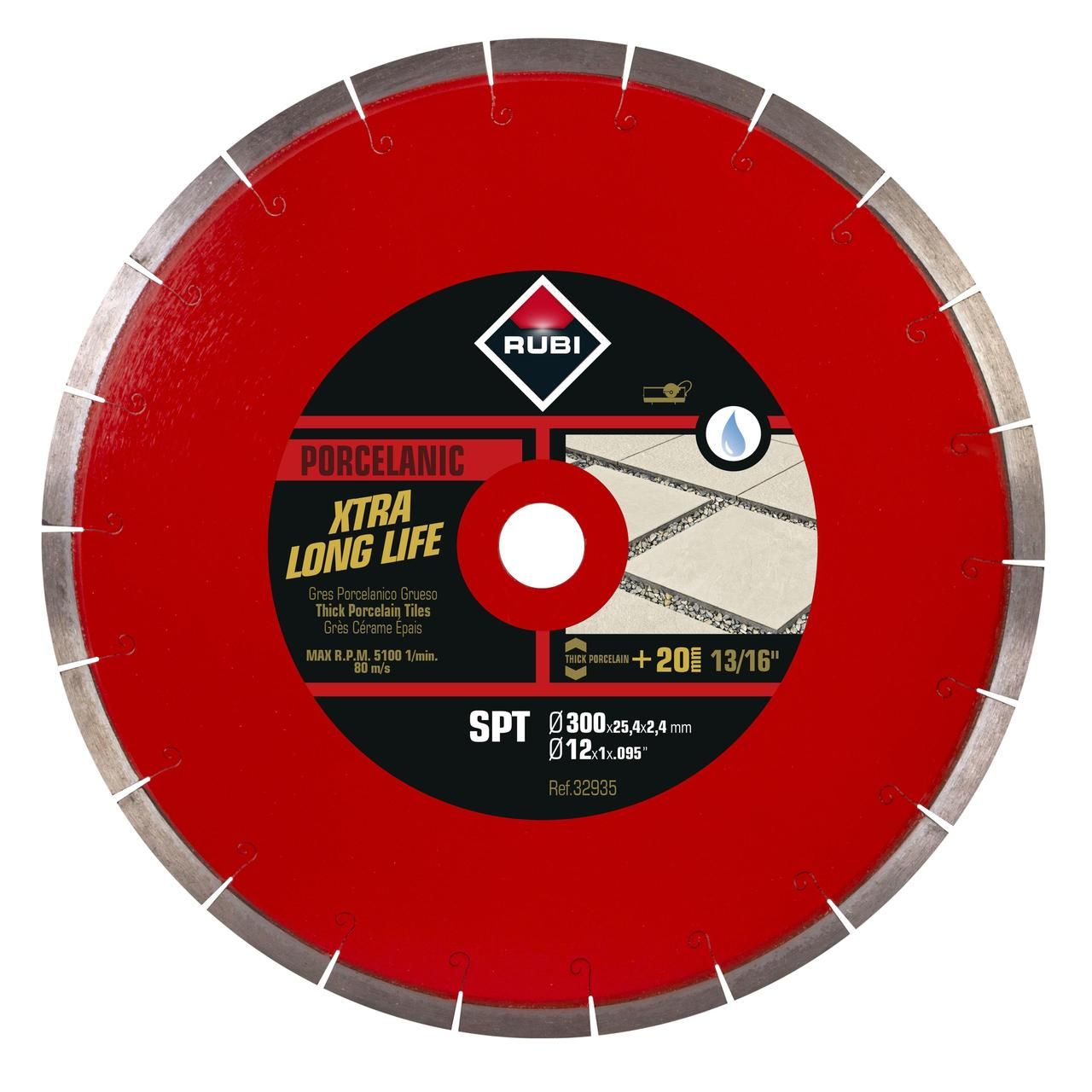 Rubi Diamantzaagblad SPT 300 Premium 300 x 25,4 mm