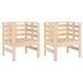 VidaXL Fauteuils de jardin 2 pièces Bois de pin 61,5x53x71 cm