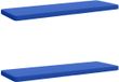 vidaXL - 2-delige Bankkussens VUGHT 100% Polyester Koninklijk Blauw