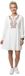 VERO MODA VMMINA EMB L/S SHORT DRESS WVN EXP GA Mini robe Femme Blanc