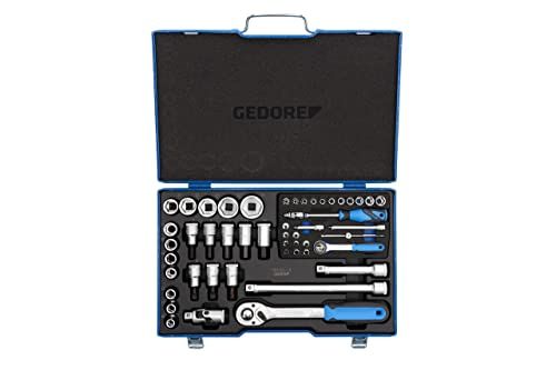 GEDORE 19 V 20 U-10 - Dopsleutelset - 50-delig - 4-30 mm - 1/4 + 1/2 inch