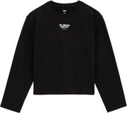WE Fashion Meisjes T-shirt met opdruk Zwart Katoen Maat 134/140