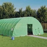 vidaXL Tuinkas met stalen frame 36 m² 6x6x2,85 m groen