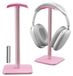Merkloos Headsetstandaard koptelefoonstandaard - 24 x 10 x 10 cm - Verzwaarde voet - Gebogen TPU-pad - Zwart
