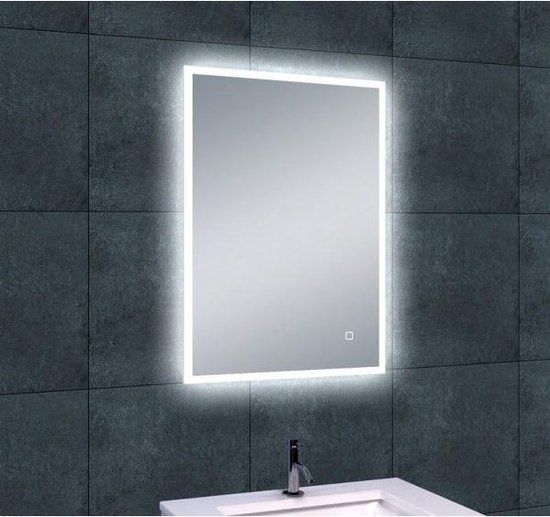 Wiesbaden Badkamerspiegel Quatro LED - 70x50 cm - Aluminium