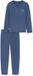 SCHIESSER Pyjama lang Heren Katoen Effen Faded Denim Lange Mouw