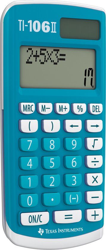 Texas Instruments TI-106 II - Bureaurekenmachine - Blauw