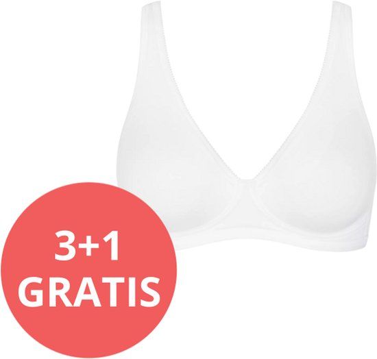 Sloggi Basic+ Soft Bra Dames Beha - WIT