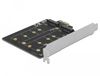 DeLOCK 90432 interfacekaart/-adapter Intern M.2 PCIe 3.0 Zwart