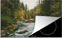 Merkloos KitchenYeah® Inductie beschermer 77x51 cm - Rivier in het Nationaal park Olympic - Inductie beschermer