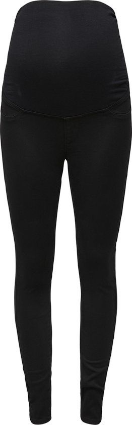ONLY MATERNITY OLMRAIN LIFE REG SKINNY JEGGING BLACK DN - Maat XL
