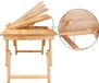 CASARIA Laptop Standaard Bamboe Verstelbaar met Lade en Ventilatiegaten 55 x 35 cm