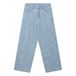 s.Oliver BIGGY regular waist wide leg jeans met print - Bleu clair