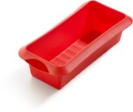Lékué Moule à gâteau rectangulaire 24 cm - Silicone - Rouge