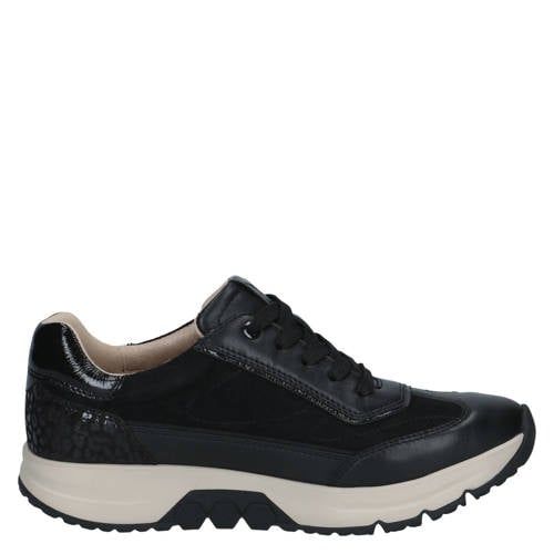 Caprice Hedda leren sneakers - zwart