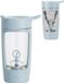 Shaker de sport électrique, mixeur universel, grande tasse à boire pour shakes protéinés, portable et tendance (Bleu)