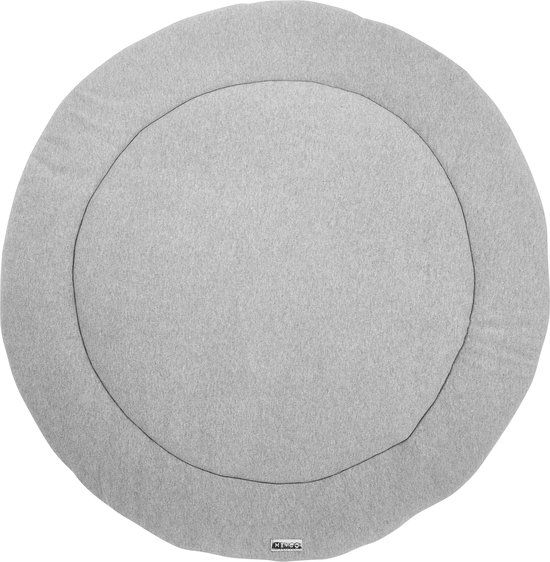 Meyco Baby Knit Basic Boxkleed Rond - Grey Melange - ⌀95cm