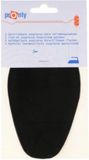 Pronty Elleboogstukken - 2 opstrijkbare suede look pads - Zwart