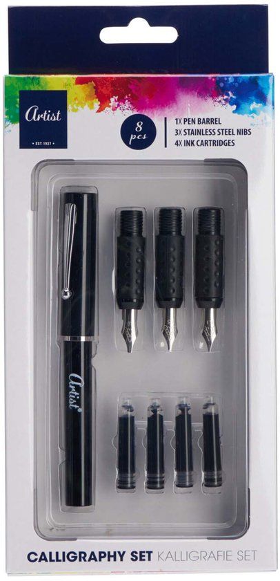 Merkloos Kalligrafie Set - 8-delig