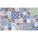 60 tegelstickers | stickers zelfklevende tegels – mozaïek tegels wandtattoo badkamer en keuken | tegellijm – meerkleurig elegant – 10 x 10 cm – 60-delig