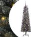 vidaXL Sapin de Noël artificiel avec 150 LED Vert 150 cm PVC et Plastique et Acier