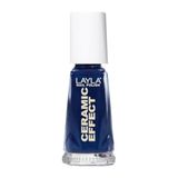 Layla Cosmetics 1243R23-033 Ceramic Effect nagellak - metallic blauw, 1 x 0,01 l