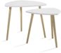 Vicco Twino Salontafel – 48 x 45 cm Set van 2 Wit/Sonoma