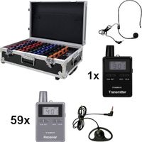 Albrecht audio ATT/ATR400 60er 29970.S60 Tourguide systeem Ensemble de 60 pièces