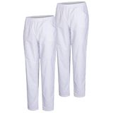 MISEMIYA - Set van 2 stuks – SANITARIO UNISEX PANTALÓN – Uniform SANITARIO UNIFORMES MEDICOS TRABAJO broek – Ref.8312 x 2 stuks – L, wit 21