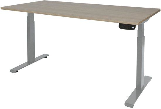 Schaffenburg Zit Sta Bureau - T-poot Elek 120x80 robson -alu frame