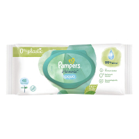 Pampers Pampers Harmonie Aqua billendoekjes | 0% plastic | 99% water (48 stuks)