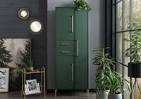 Schildmeyer Hoge kast, bosgroen/goud, 67,1 x 33,1 x 184,3 cm