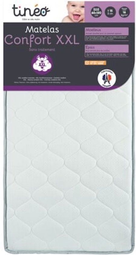 Tineo XXL Kinder Matras - 60x120 cm - 15 cm - Anti-allergie