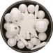 Decoris Mélange de boules de Noël - 33 pièces - 5/6/8cm - Blanc - Plastique