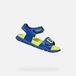 GEOX SANDAL FUSBETTO TIENERS Sandalen - KONINGSBLAUW/FLUOGEEL - Maat 36