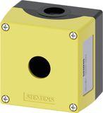 Siemens 3SU1801-0AA00-0AA2 Lege behuizing 1 inbouwplaats Geel