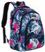 Peterson - Sac à dos en polyester - Motif végétal - Grande poche avant - Système de chargement USB