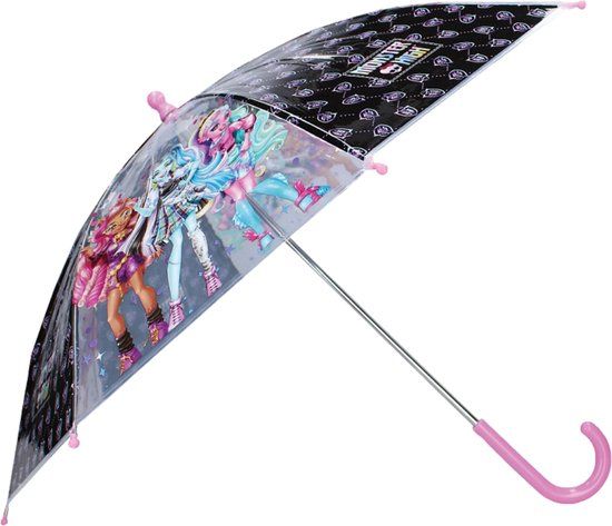 4KidsOnly Monster High Rainy Days Paraplu - Zwart