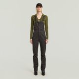 8719965012981 G-Star Slim Dungaree s/l wmn Jumpsuit Dames Katoen Elastaan Asfalt GD Maat S Herfst/Winter 2025