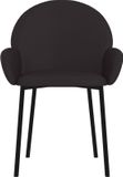 vidaXL Eetkamerstoelen 2 stuks kunstleer zwart