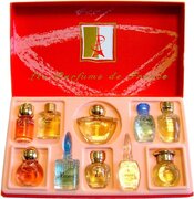 Carrier Cadeau tip, Franse Parfum miniaturen Geschenkset 10 miniaturen origineel uit Grasse