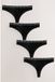Next - Dames - Set van 4 katoenen strings met logo - Zwart