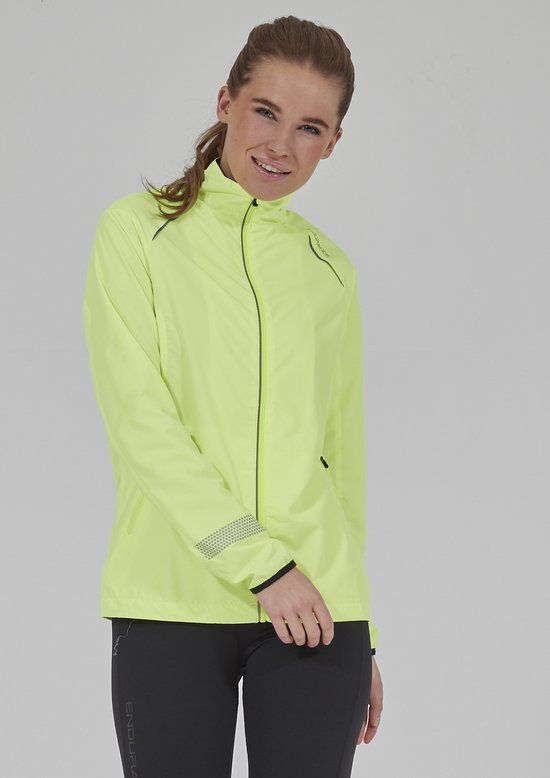 ENDURANCE CULLY XQL Women's Running Jacket - Neon Yellow - Size 44