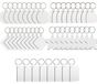 Porte-clés sublimables, 50 pièces, 5 formes différentes, pour décoration personnelle