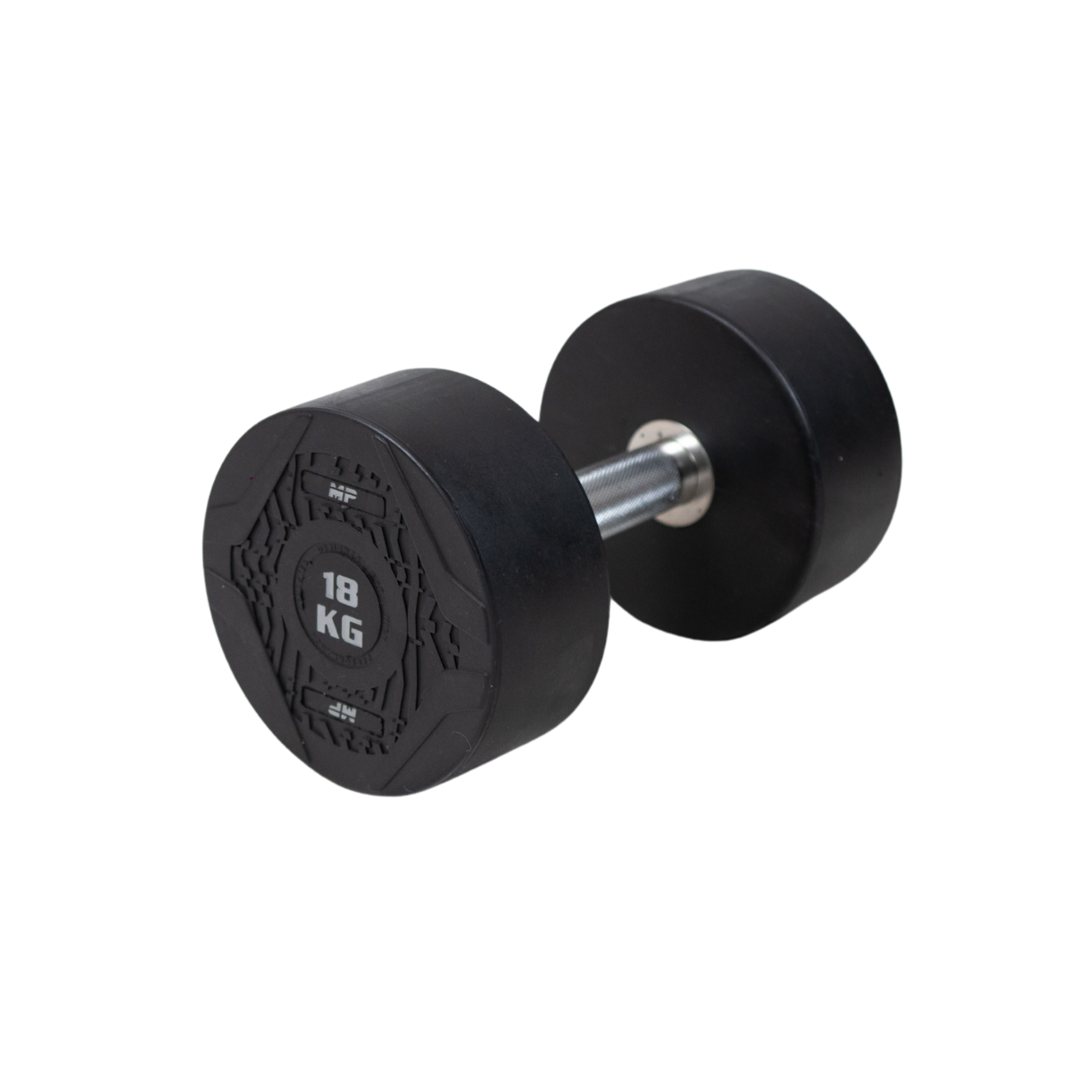 Muscle Power Ronde Dumbbell - Rubber - 18 kg