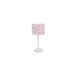 PRENDELUZ Tafellamp, 1 x E14, roze/wit, 42 x 18 x 18 cm, decoratieve verlichting voor thuis en werkruimtes.