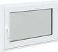 vidaXL - Kelderraam - RISOR - Wit - 90 x 50 cm - Dubbel glas - PVC - Links binnendraaiend