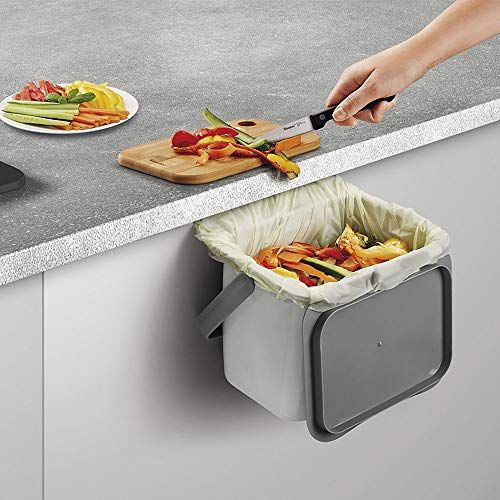 Metaltex BinTex Afvalemmerje - 4 Liter - Grijs